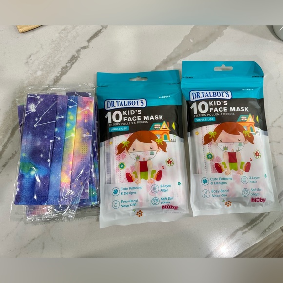 kids size disposable face masks NIP - Picture 1 of 2